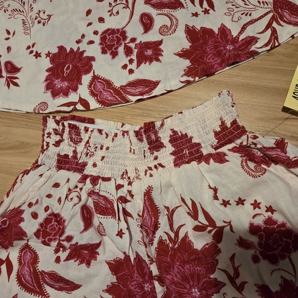 Ensemble pour femme en lin 100% pour femme avec une belle couleur rose fuchsia - Picture 4 of 4